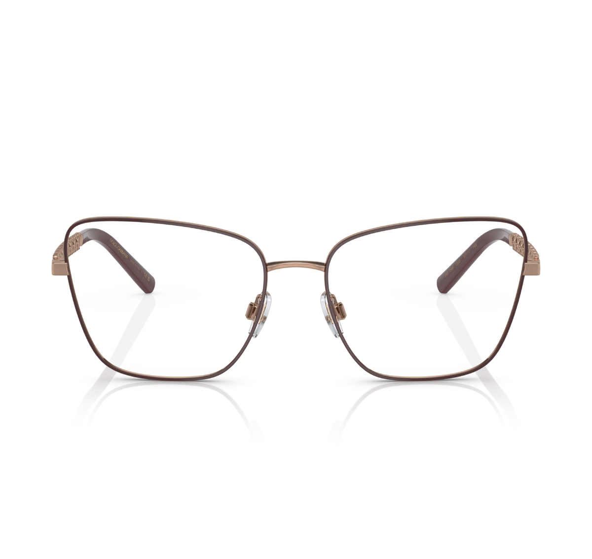 Gafas Acero Oro Rosa/Bordeaux Mate