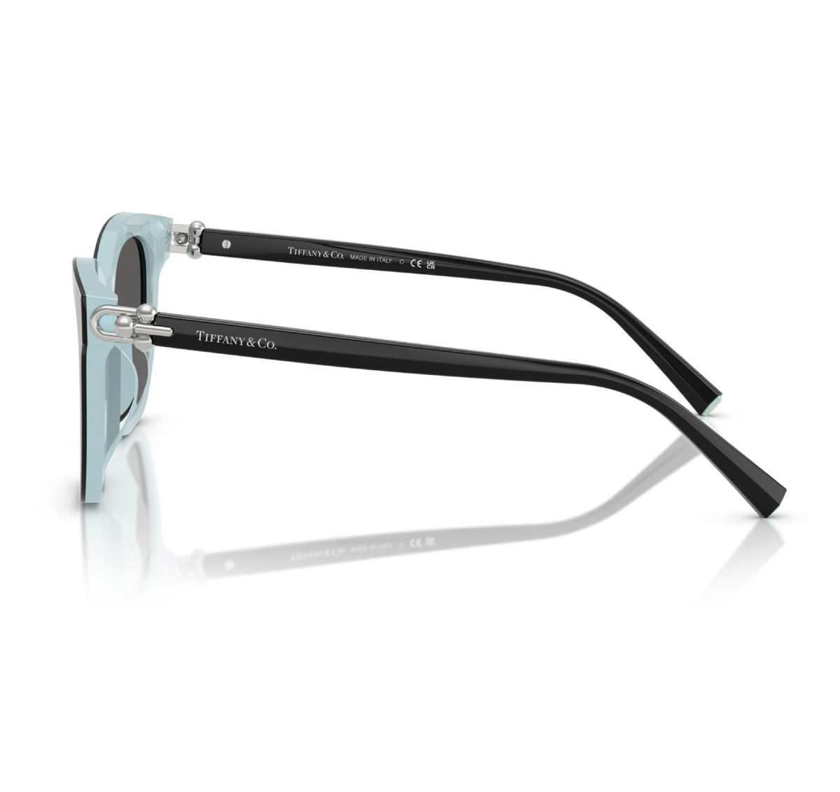 Gafas Acetato Black on Tiffany Blue