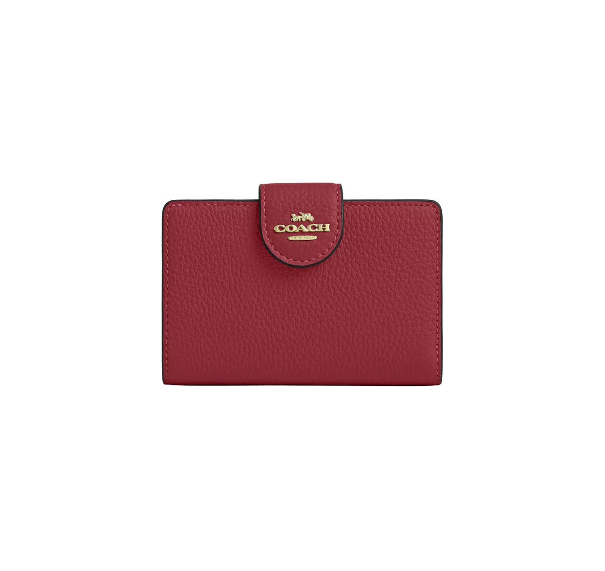 Medium Corner Zip Wallet Rojo